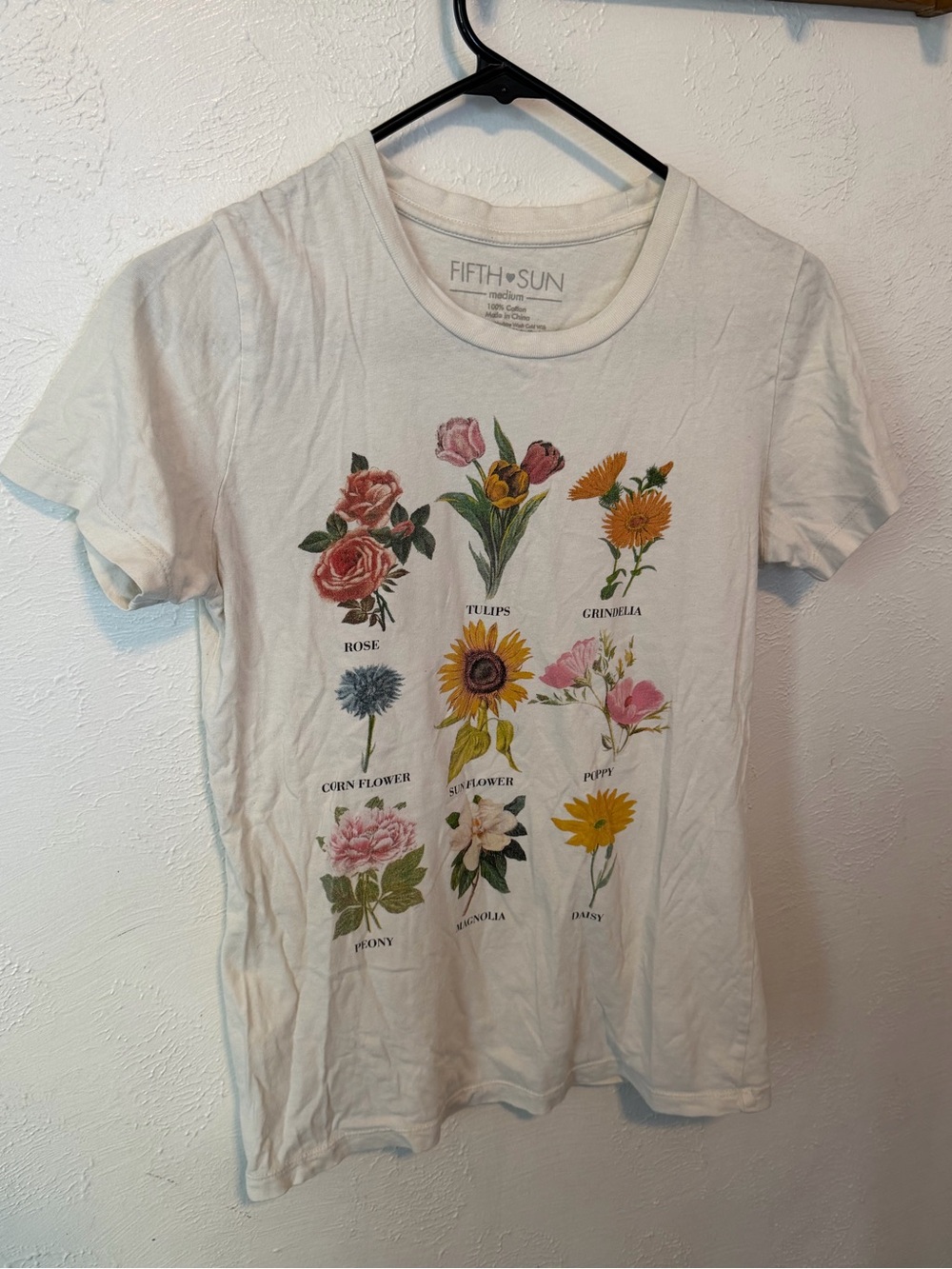 Fifth Sun Women's Garden Floral Graphic Tee